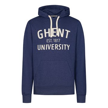 Hooded sweater circular - unisex - navy