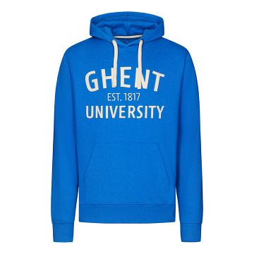 Hooded sweater circular - unisex - blue