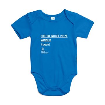 Baby suit - 'Future Nobel Prize Winner' - blue