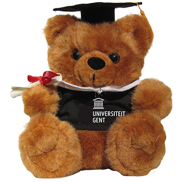 Teddy bear with graduation cap