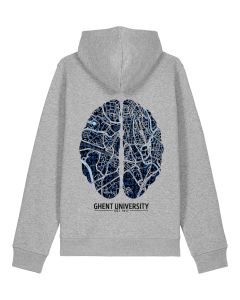 Hooded sweater Dare to Think - unisex - grey