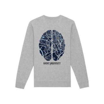 Sweater ronde hals Dare to Think - unisex - grijs