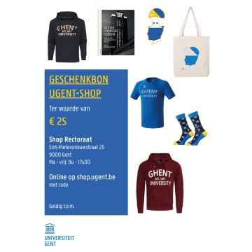 Geschenkbon UGent-shop 25 euro