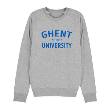 Sweater ronde hals - unisex - grijs